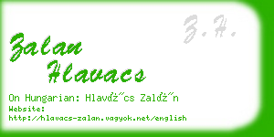 zalan hlavacs business card